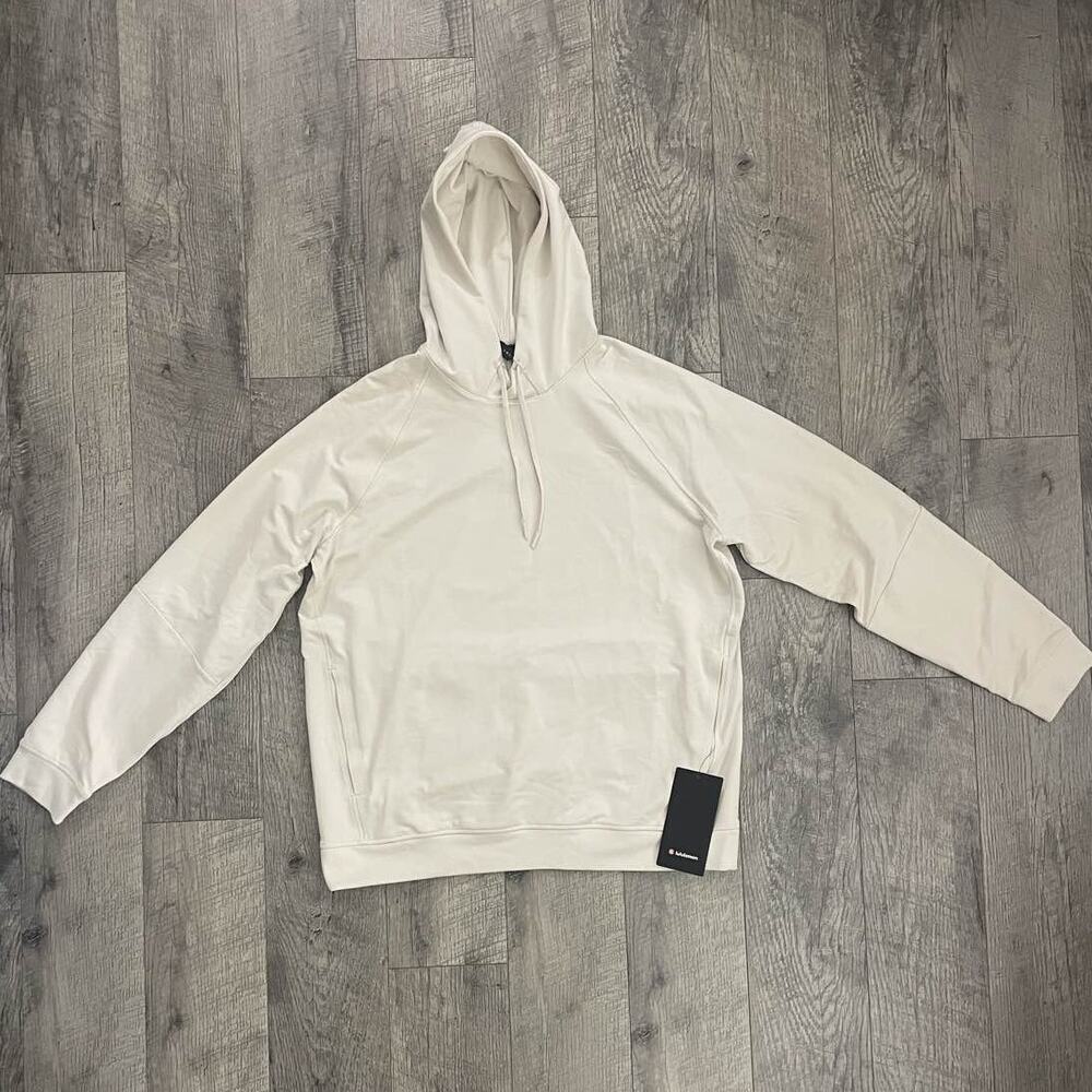 Lululemon Steady State Pullover Hoodie Women's XL Bone Cream‎ Fleece